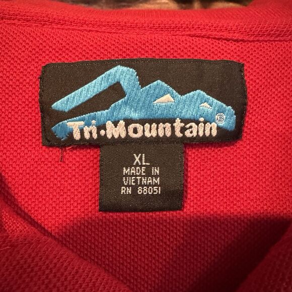 Texas Tech Beef Cattle Show Team Polo Shirt Red Tri-Mountain Men's Size XL - Picture 3 of 7